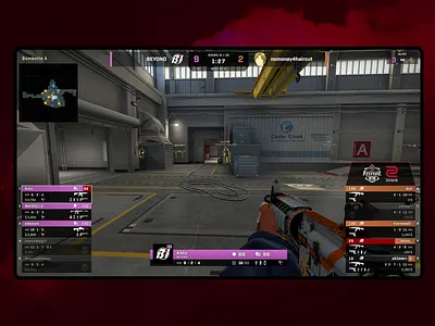 CS:GO HUD for Zowie eXTREMESLAND csgo design esport esports game games gaming hud ui