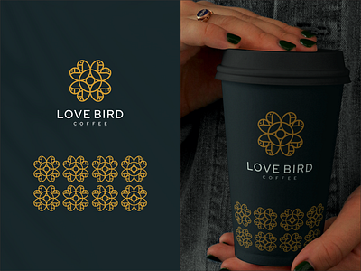 LOVE BIRD branding icon lineart logo luxury symbol vector