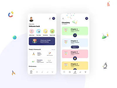 School app - UNBOX adobexd animation chennai designer design mockup onlinecourses onlinelearning productdesign school app schoolapp uidesign user experience user interface design userinterface ux ui uxuidesign