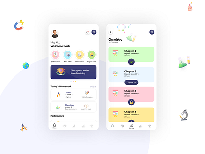 School app - UNBOX adobexd animation chennai designer design mockup onlinecourses onlinelearning productdesign school app schoolapp uidesign user experience user interface design userinterface ux ui uxuidesign