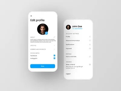 Setting UI - Daily UI 007 challenge dailyui dailyui 007 dailyuichallenge design dribbble best shot figma settings ui ui ui ux profile dailyui uidesign ux