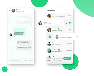 Whatsapp Concept concept design illustration redesign concept ux