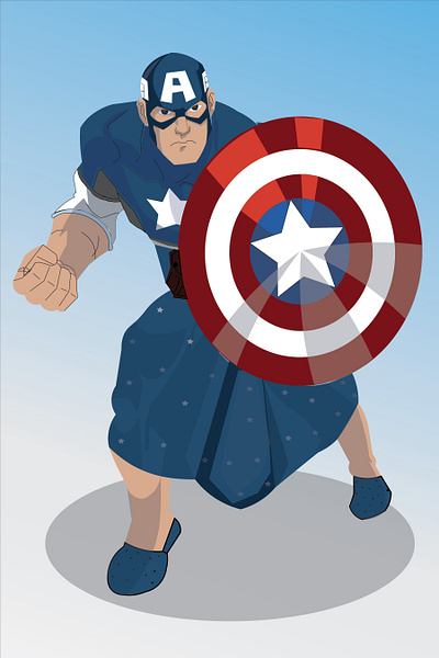 Captain America Illustration art branding design icon illustration illustration design illustrator logo vector