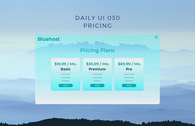 Daily UI 030 pricing daily ui 030 dailyui pricing pricing page pricing plan webdesign