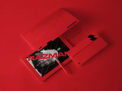 Razman - Brand Identity art black brand identity branding brands brutal design identity logo minimalistic red style