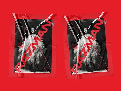 Razman - Poster / Brand Identity art black branding brands brutal identity logo minimalistic poster red sex sexy