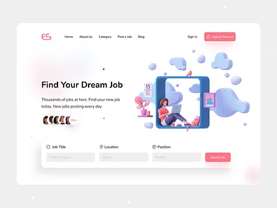 Find Job branding creative design dribbble figma find job illustration job popular ui uidesign uiux userinterface ux uxdesign website