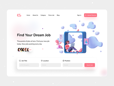 Find Job branding creative design dribbble figma find job illustration job popular ui uidesign uiux userinterface ux uxdesign website