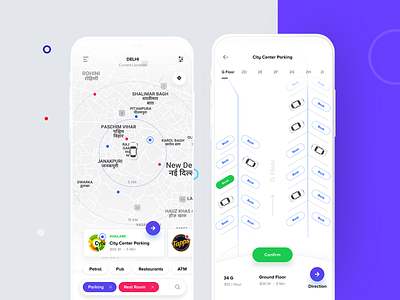 Car parking - Mobile UX android design best design studio in india branding agency branding design branding identity car parking car parking app design agency design studio design studio in india hogoco human interaction design ios mobile app mobile app design mobile application user experience