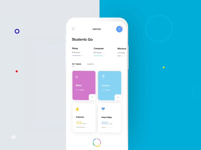 students App Concept android animation best design studio in india branding agency branding design branding identity design agency design studio design studio in india hogoco human interaction design interaction ios ios app design microinteraction mobile interaction motion user experience