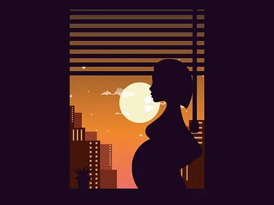 pregnant bird coffee design film fish icon illustration logo music pencil pregnant sketch vector