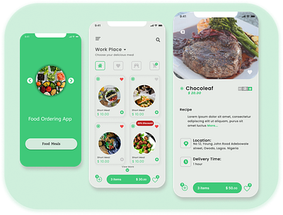 Food Ordering App app design icon illustration orderingapp ui ux
