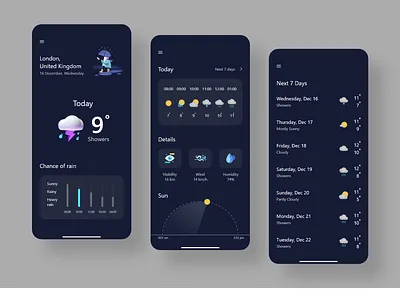 weather app 3d adobe xd android app app design design dribbble icon illustration ios minimal ui ui designer ux ux designer uxui