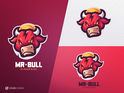 Mr Bull animal bull bulls design esportlogo esports illustration logo mascot mascot logo vector