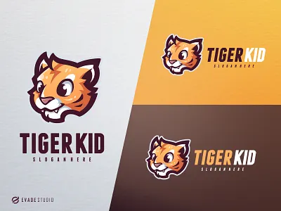 Tiger Kid animal design esportlogo esports illustration logo mascot mascot logo tiger tiger logo vector