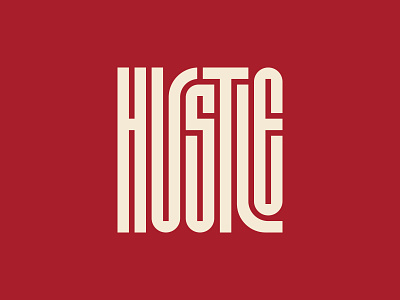 Hustle typography customtype design flat graphicdesign graphicdesignstudent hustle illustration illustrator minimal simple typography vector