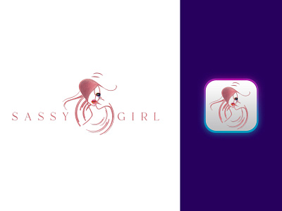 Branding For Sassy Girl Fashion Store adobe illustrator apparel logo art art direction artistic logo artwork brand identity corporate design corporate identity girl illustration girl maskot identitydesign identitydesigner logo design logomarks sassy logo simplycooldesign vectorart visual design visual identity