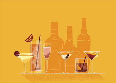 Cocktails beverages cocktails cosmopolitan design drinks editorial illustration graphic design illustration long island iced tea margarita martini negroni old fashioned rose still life vector vector illustration