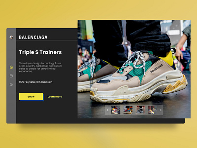 Balenciaga Web Concept app balenciaga behance brands clean colors dribbble landingpage minimal modern product shopping typography uiux ux uxdesign web design web ui website website concept