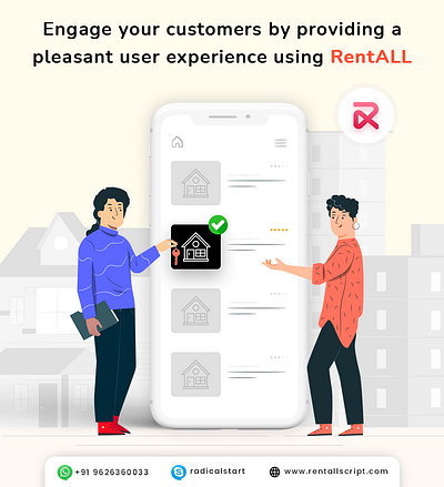 RentALL [Vacation Rental Software] app design graphic design illustration typography vector