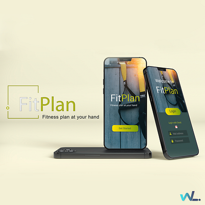 Fitplan - Fitness App app app design application branding fitness fitness app interface design minimal