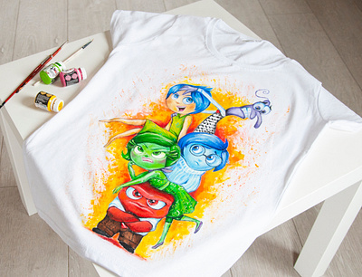 Hand painted t shirt, custom t shirt, hand painted clothes apparel design drawing fashion hand painted handmade paint painting style wear