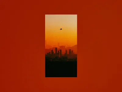 Arrival 35mm 35mm photography analog photography bird cityscape gradient herm the younger hermtheyounger illustration photography photoshop print sunset