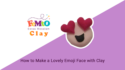 How to Make a Lovely Emoji Face with Clay 😍😍 art clay design emoji face femto how love lovely make model to