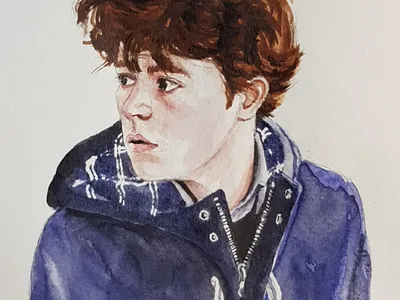 Witness aquarell illustration portrait sketch watercolor watercolour