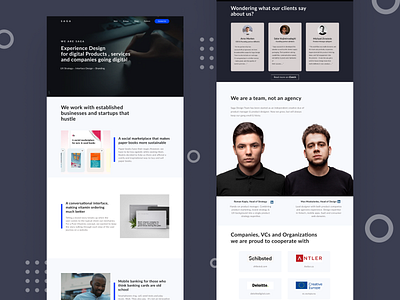 SAGA Website Landing Page branding design uxui webdesign landingpage webdesign website concept website design