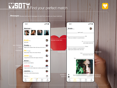 Soty Dating App - Messages app branding dating design message messages messaging mobile ui ux