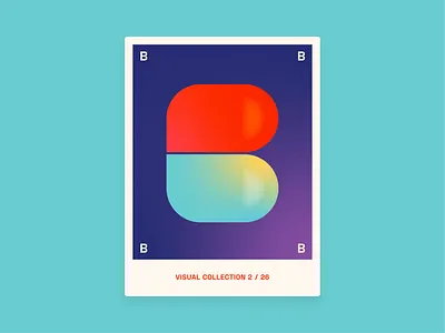 Alphabet challenge - B design graphic graphic design