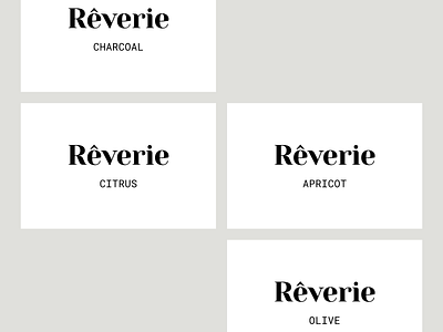 Rêverie Soaps brand branding logo logotype