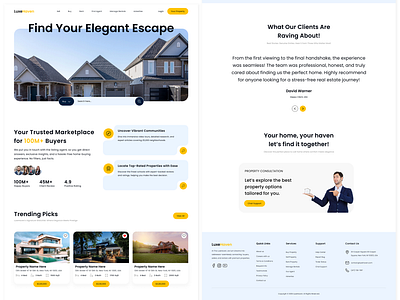 LuxeHaven - Real Estate Website creativedesign luxehaven realestatewebsite uiuxdesign webdesign