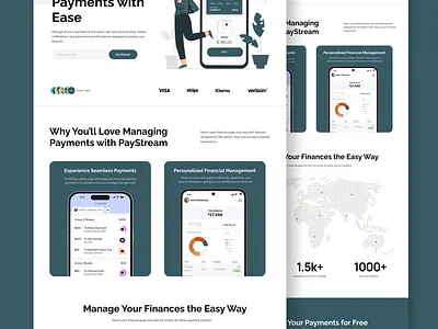 Finance Website banking figma finance finance website fintech landing page money online banking online money online payment online payment website ui uiux web design