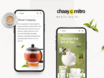 Tea Shop Ecommerce App UI Design app design branding design digital experience ecommerce graphic design minimal design mobile ui online shop shopping store tea shop ui design user experience ux design web design