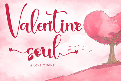 Free Valentine Soul Calligraphy Font bold cool cursive design editorial grunge handpaint handwritten ink letter logo logotype magazine marker modern paint ragged script sign