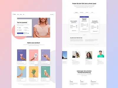 Insurance company web branding insurance insurance company insurance logo insurance pensions ui ux web deisgn webdesign website