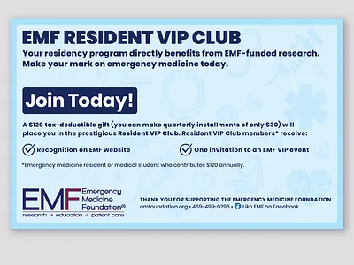 EMF Resident Print Ad advertisment blue design flat graphic design print print design type typography