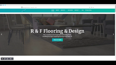 Flooring Company Web & Content Project branding content landingpage logo web