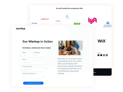 Demo Landing page demo page flat landing design landing page landingpage ui ux web