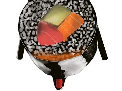 Day 5 - Sushi digitalart photoshop