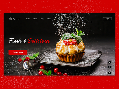 Sugar rush landing page bakery website bakerylogo desserts digital design food experience food experience interaction design interfacedesign landing page ui marketing sugar rush ui uiuxdesign website concept website design websites