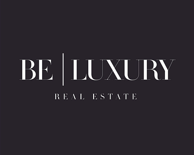 Be Luxury - Logo Design brand identity branding design design logo logodesign logotype realestate realestate logo typography