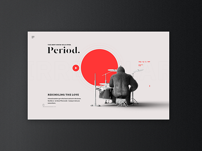 Music Page - Inner Article Quick Look music musician page design page layout typography ui ux web design