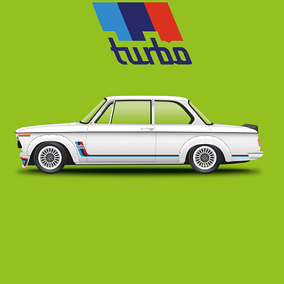 BMW 2002TII adobe illustrator art artdecor car creative design durban graphicdesign illustration south africa vectorart