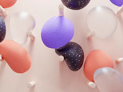 Falling balls abstract animation ball blender c4d concept fall physics