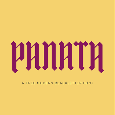 Panata Free Modern Blackletter Font blackletter font free freebie font typeface typography