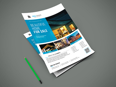 Real Estate Flyer Design animation branding design flyer artwork flyer design flyer template flyers illustration illustrator letterhead typography vector