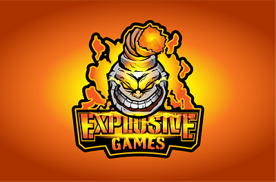 Explosive Games eSports Logo artist brand branding esport team esports logo graphic artist graphic design illustration illustrator illustrator on ipad logo logo design vector